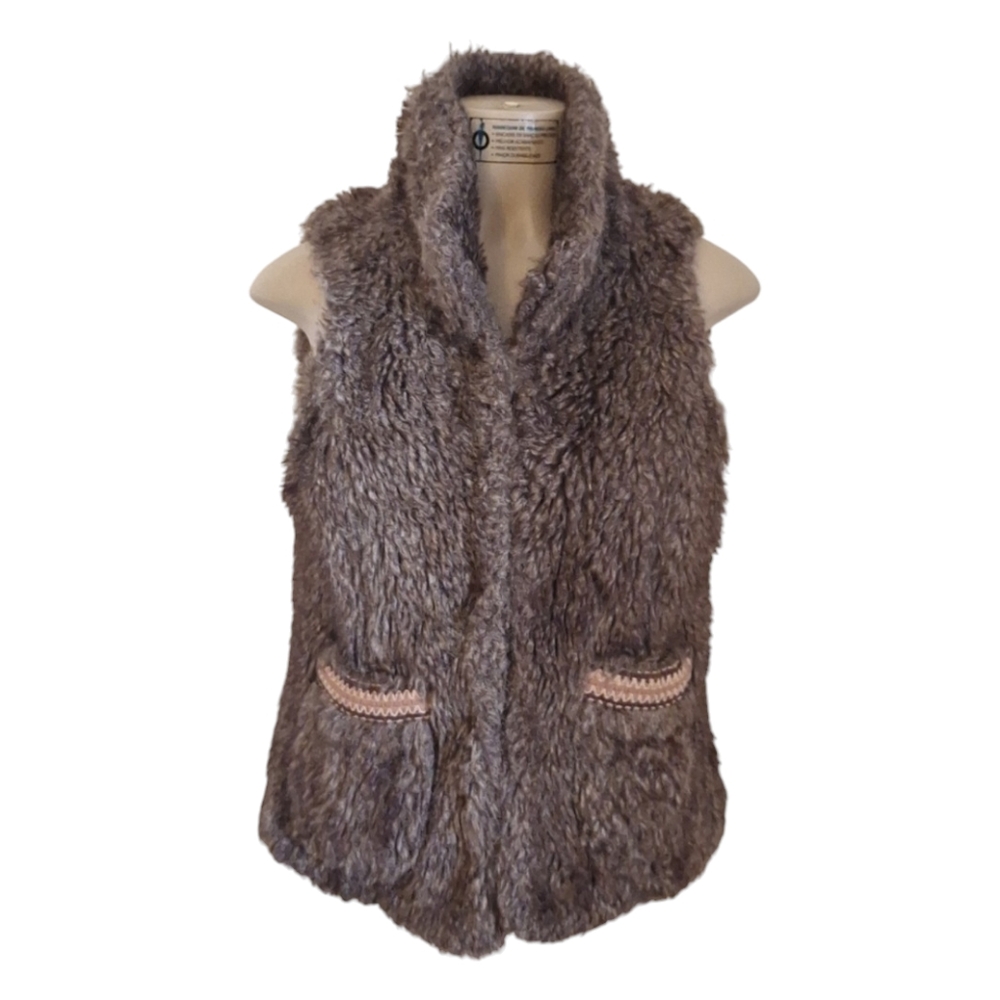 American Rag Cie Women's Faux Fur Sweater Vest Size Small